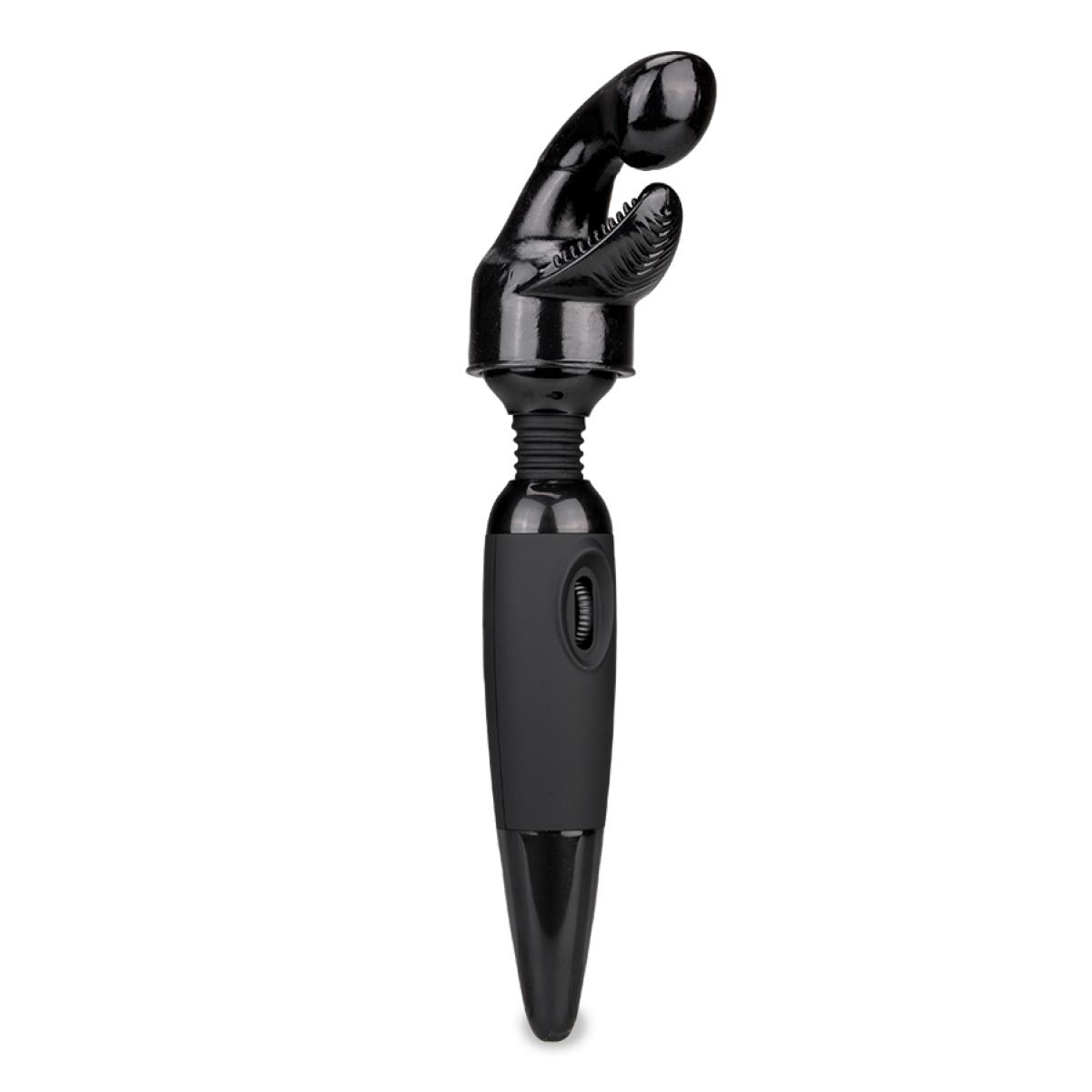 Vibromasseur puissant Fantasy Wand black 2 embouts noir, LOVE AND VIBES