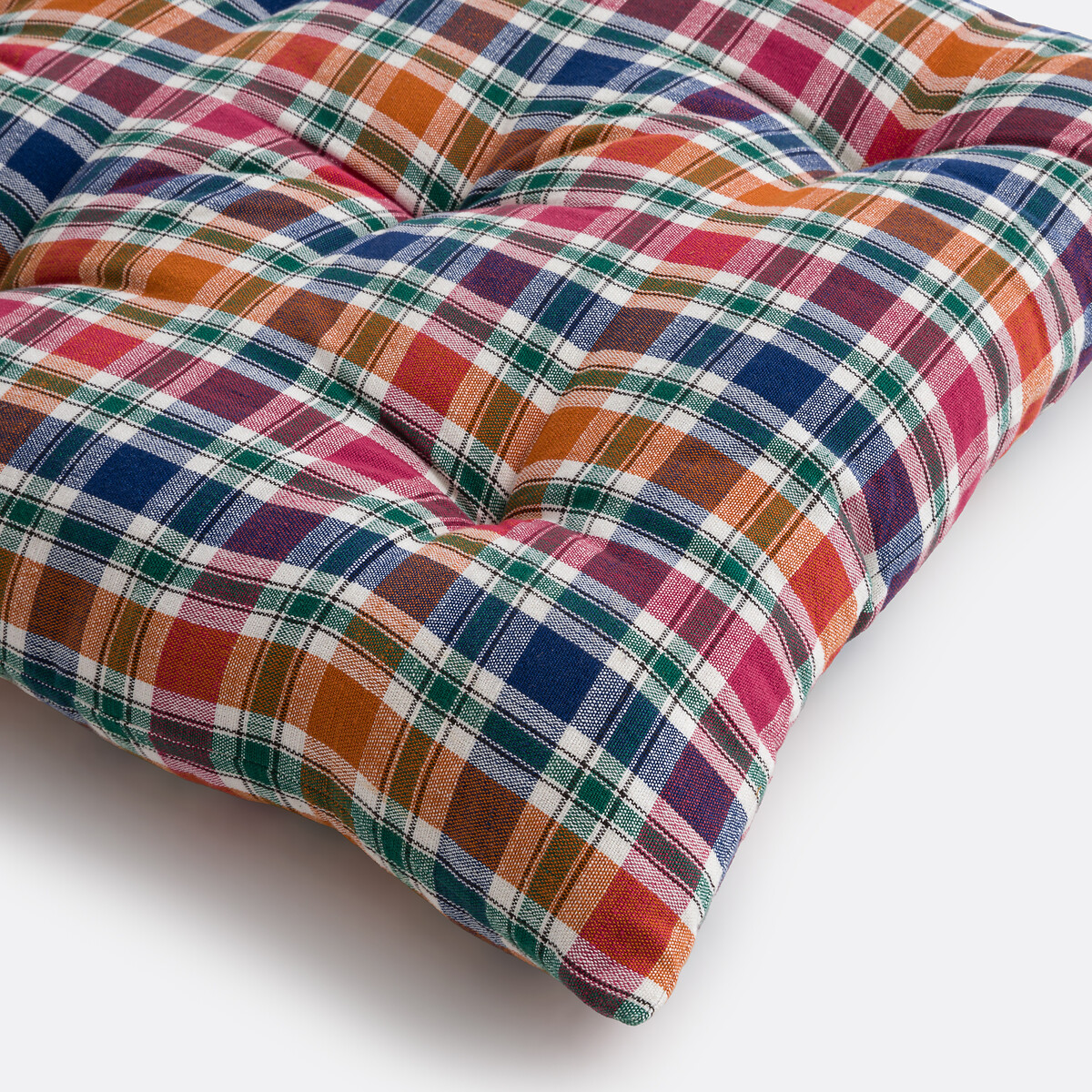 Matelas de sol à carreaux, Ivani bleu/rose/jaune, LA REDOUTE INTERIEURS