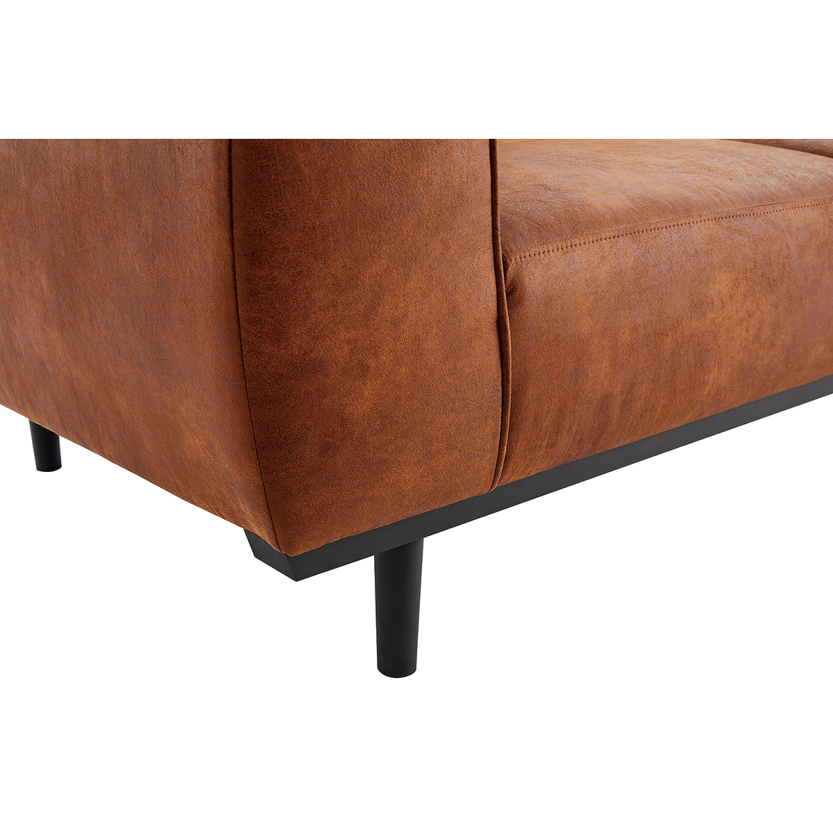 Canapé scandinave 2-3 places MORRIS marron, MILIBOO