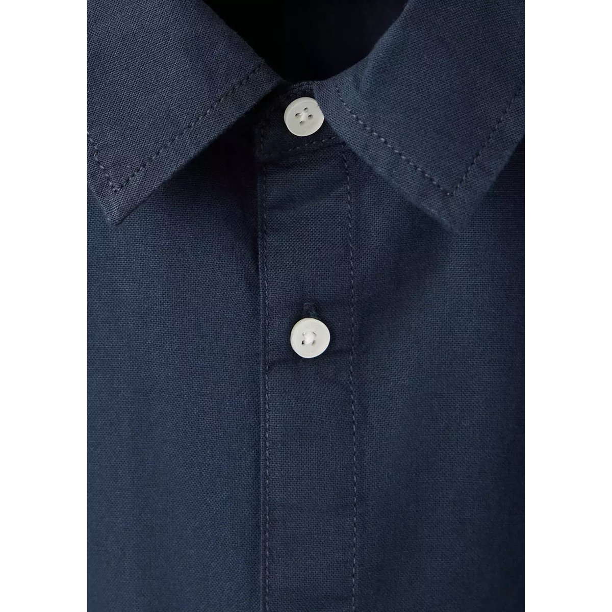Chemise piqué coton bleu marine, MANGO KIDS