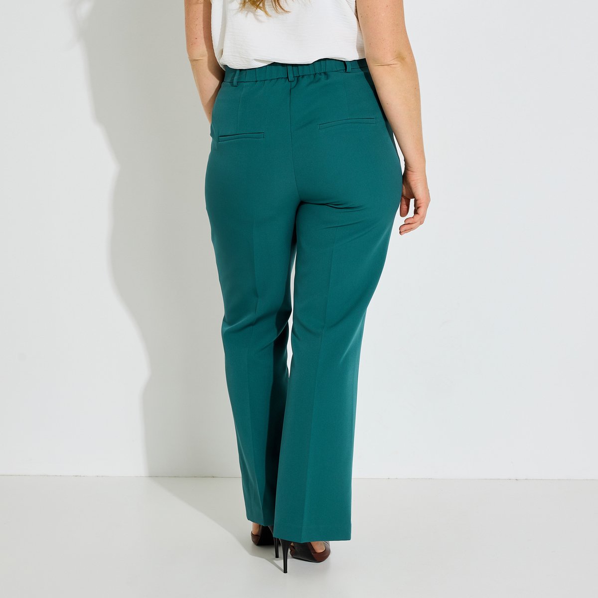 Pantalon flare vert, GRAIN DE MALICE