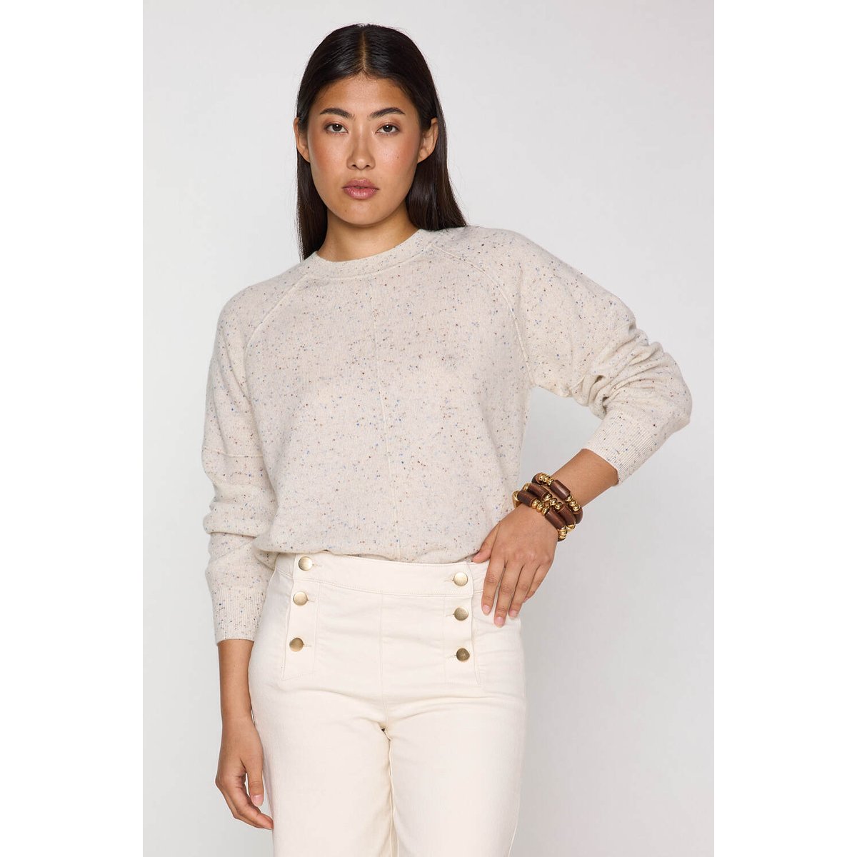 Pull en 100% cachemire 2 fils ARY BIS naturel, Maison 123
