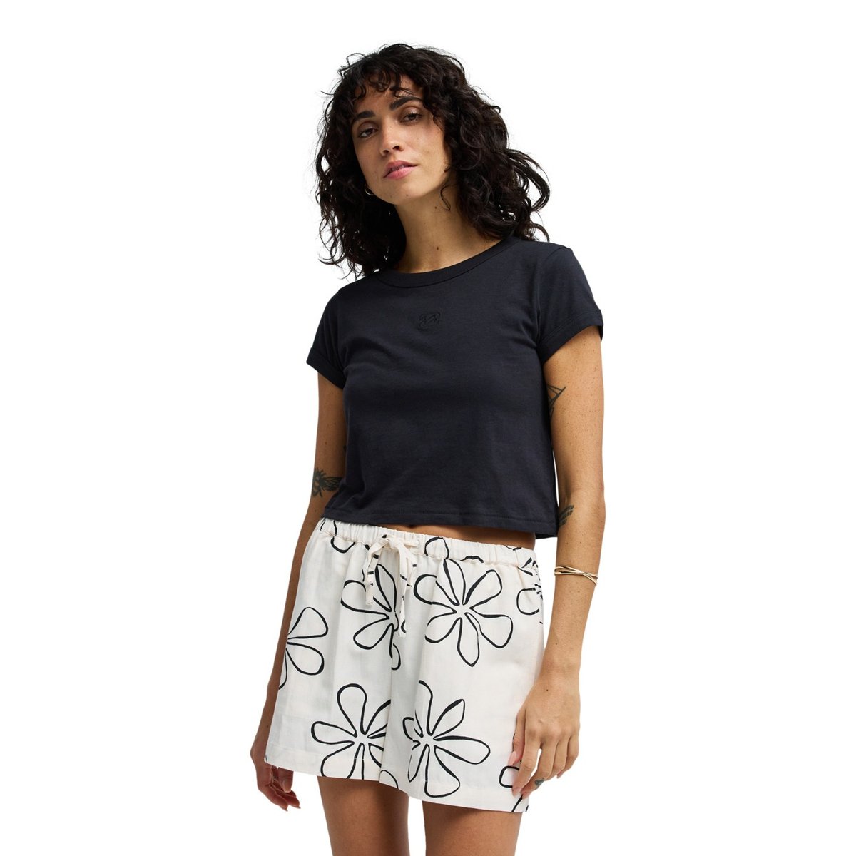 Short taille élastique WANDERER blanc white cap, BILLABONG