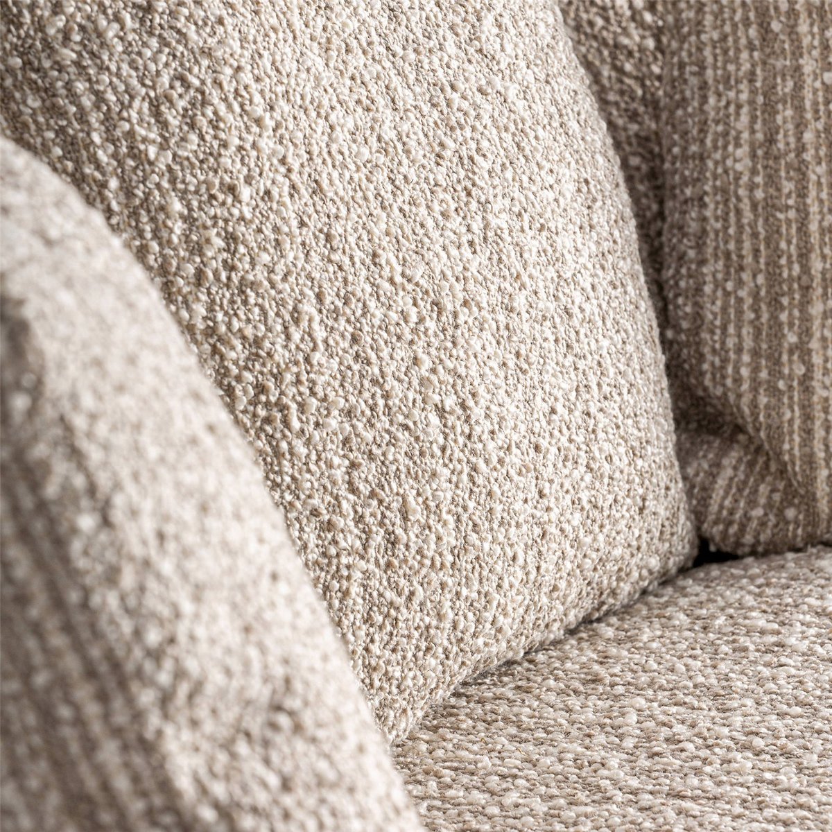 Fauteuil pivotant finition marbrée beige marbré contemporain, RECOLLECTION