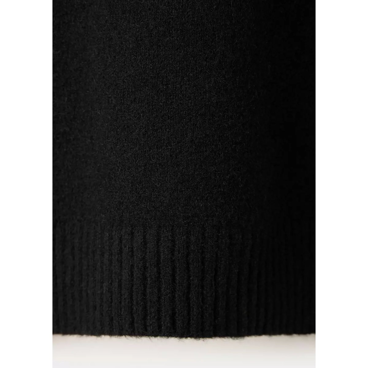 Pull de pyjama en maille à col rond noir, MANGO