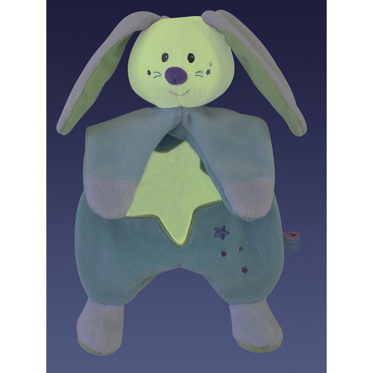 Doumou magidoux lapin phosphorescent bleu, SUCRE D'ORGE