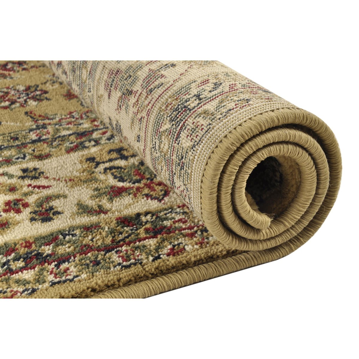 Tapis salon tissé doux - HAMADAN camel, THEKO