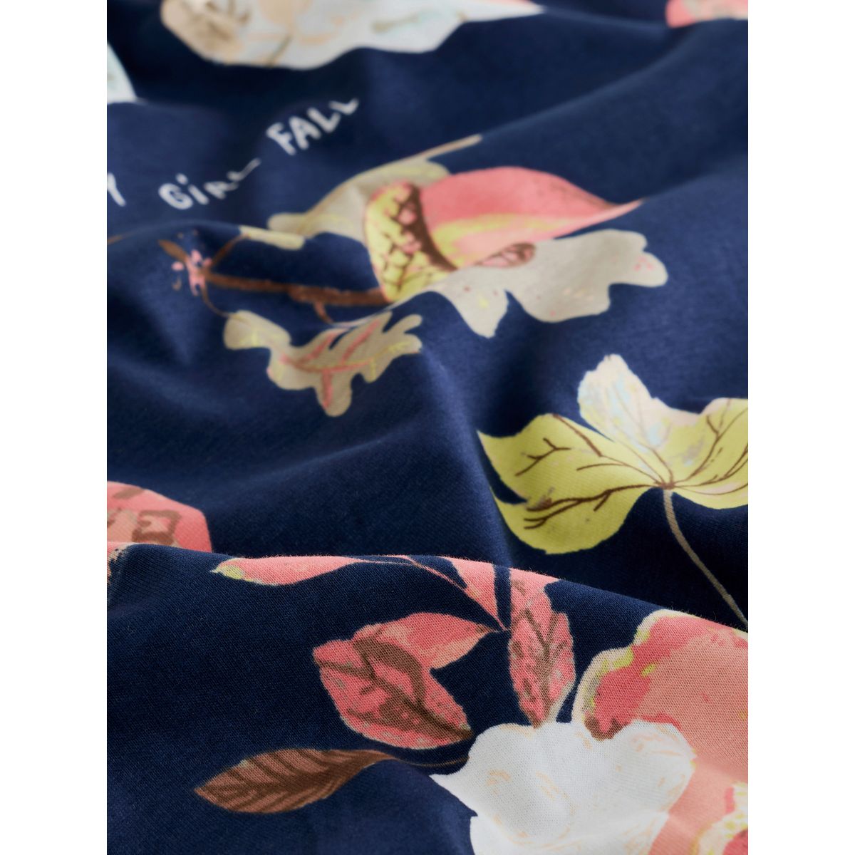 Pyjama à manches longues en coton citrouille navy whippet, NEXT