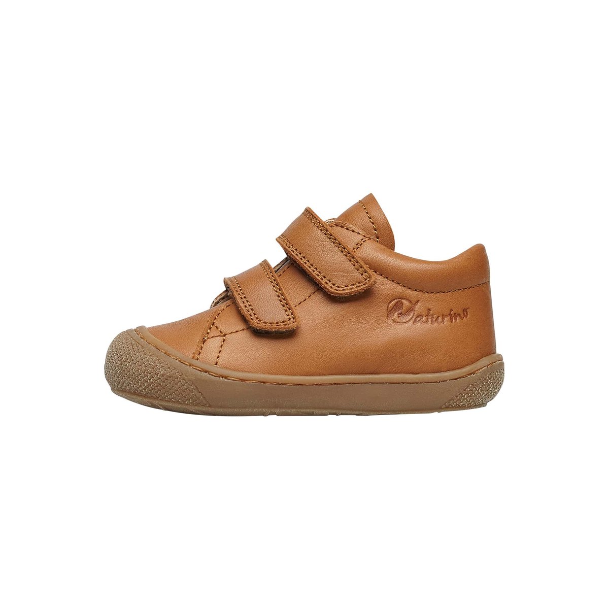 Chaussures premiers pas en cuir COCOON VL marron foncé, NATURINO
