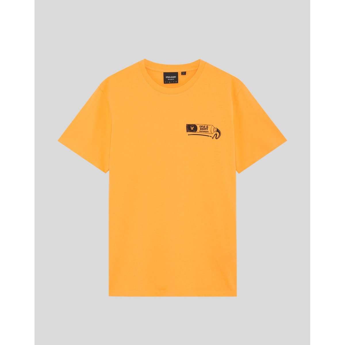 T-shirt imprimé dos graphique orange flamme/ jais noir, LYLE & SCOTT