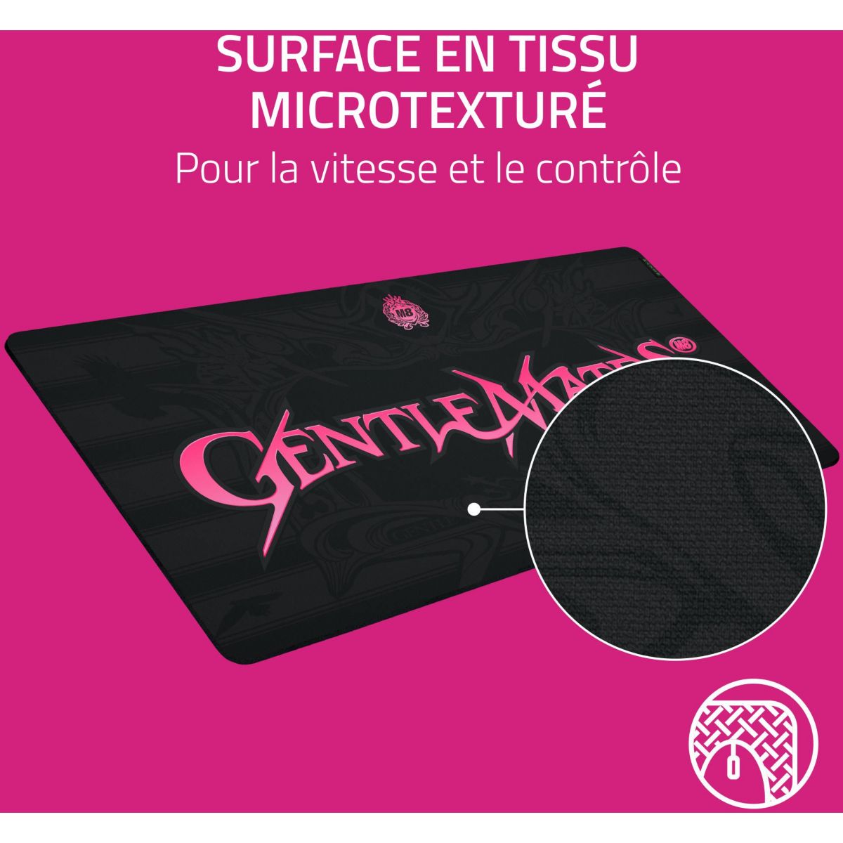 Tapis de souris GIGANTUS V2 XXL GENTLEMATES EDITION couleur unique, RAZER