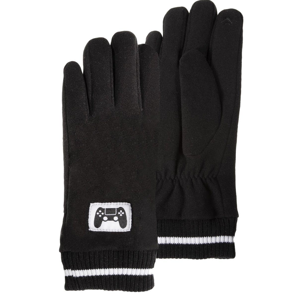 Gants tactiles, chauds, doublés imitation fourrure noir, ISOTONER