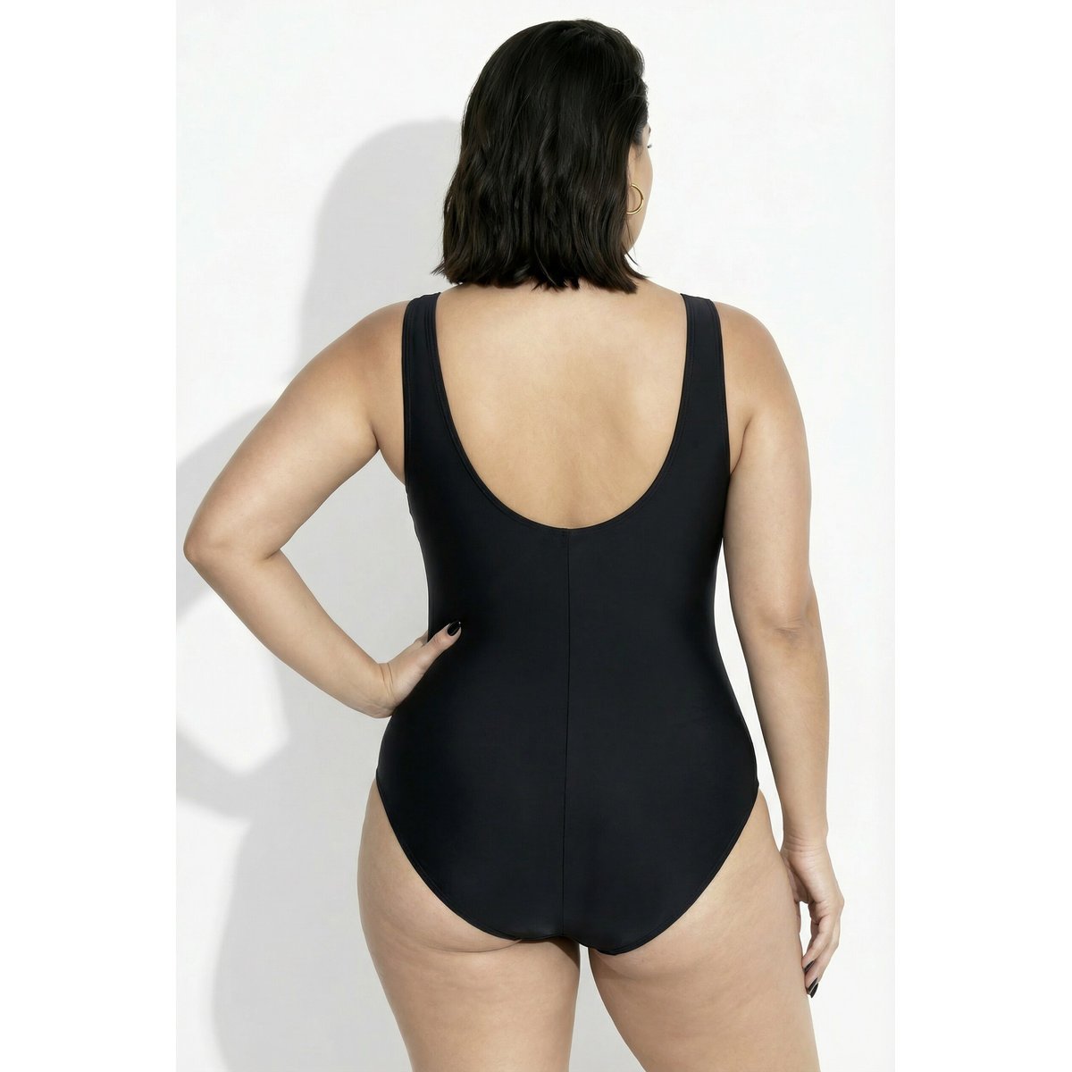 Maillot de bain effet cache-cœur noir, ULLA POPKEN