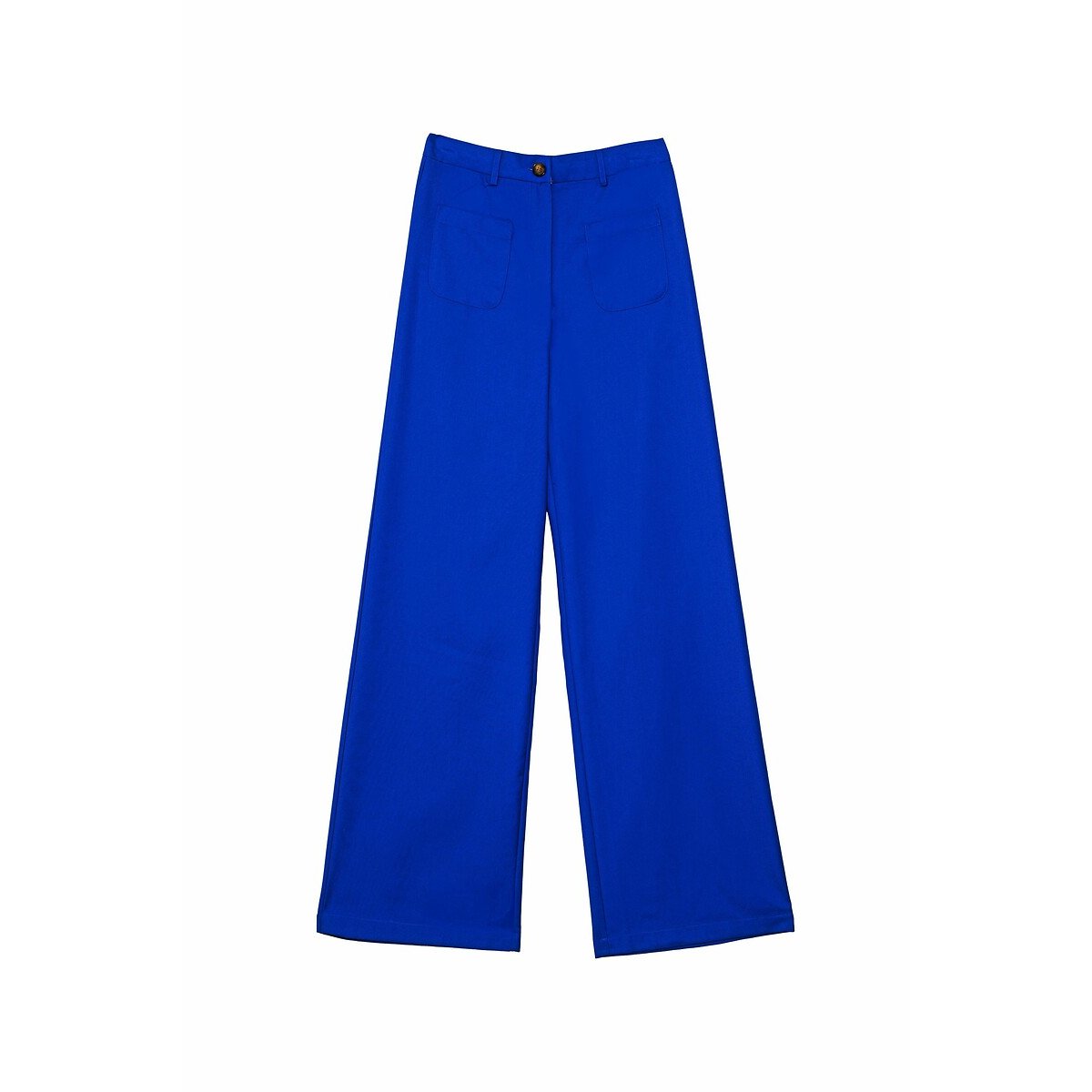 Sonny Wide Leg Trousers with Patch Pockets blue, LA PETITE ETOILE