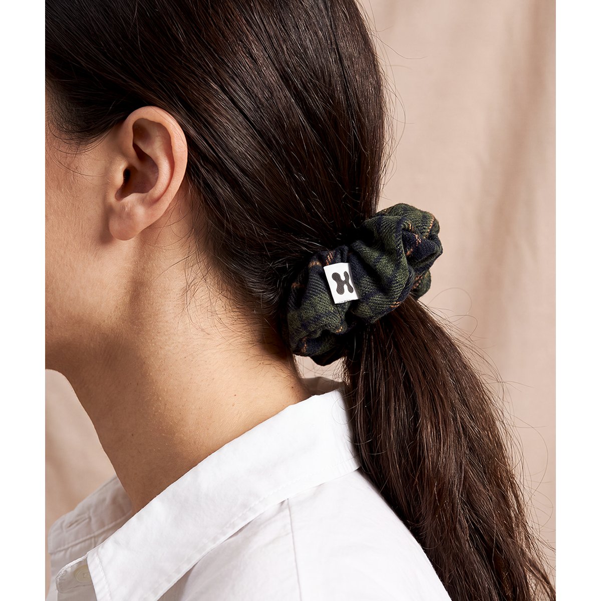 Chouchou tartan vert, NOA vert, CAFIDE