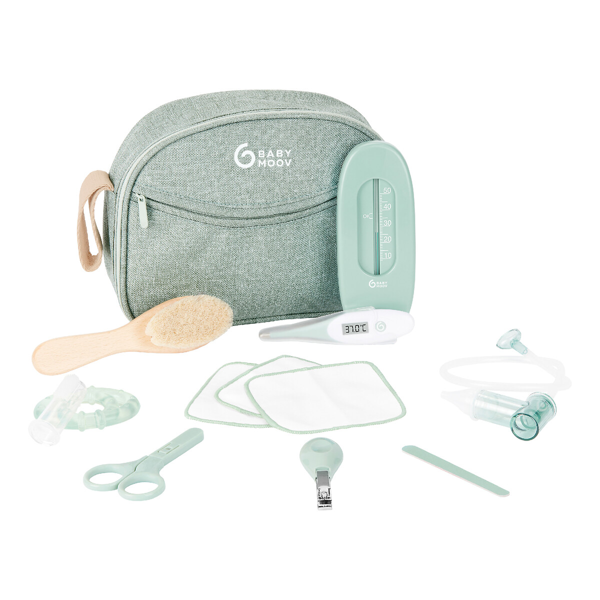 Trousse de Soin Bébé 10 Accessoires, Matcha vert, BABYMOOV