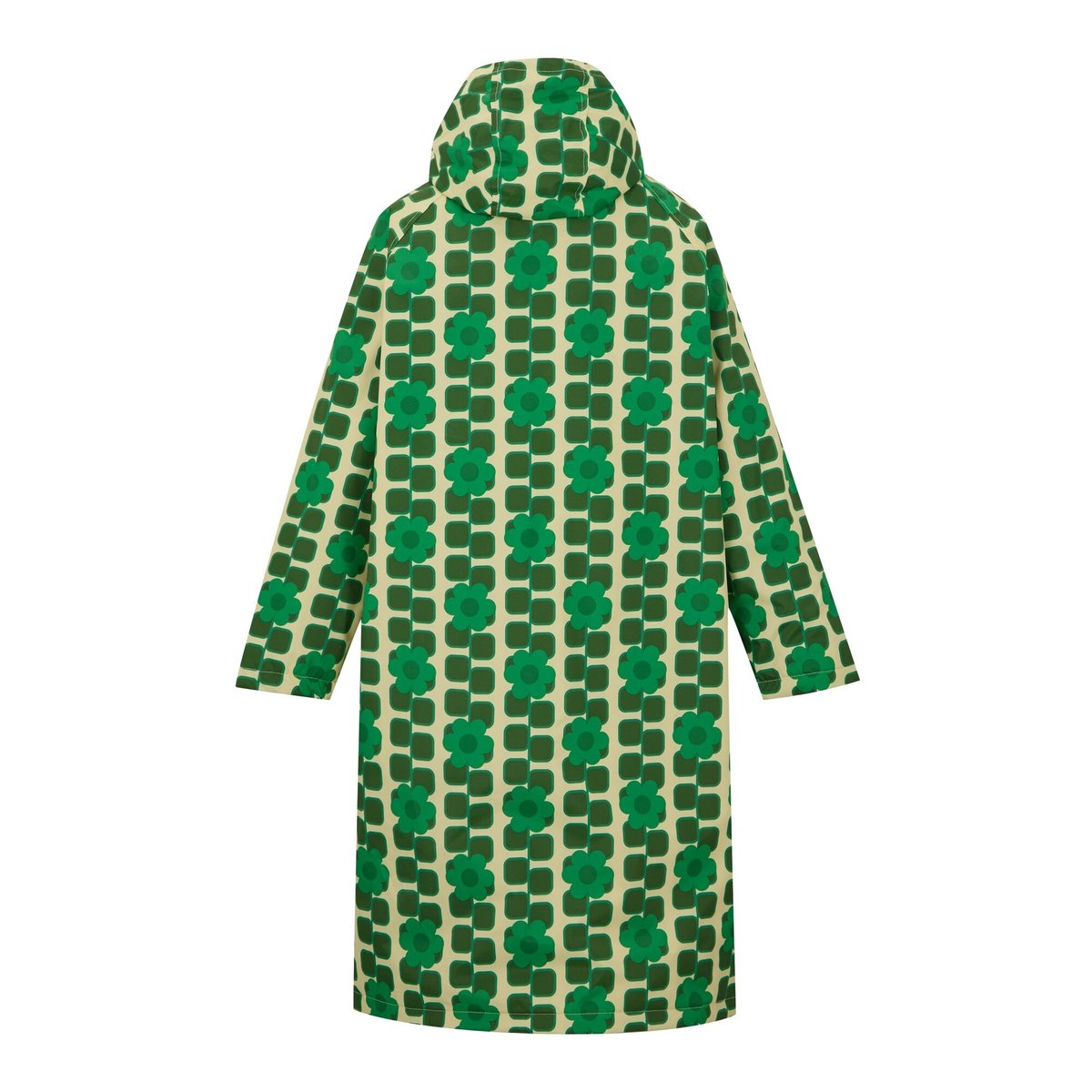 Peignoir à langer imperméable motif/style petite fleur et carré ORLA KIELY vert, REGATTA
