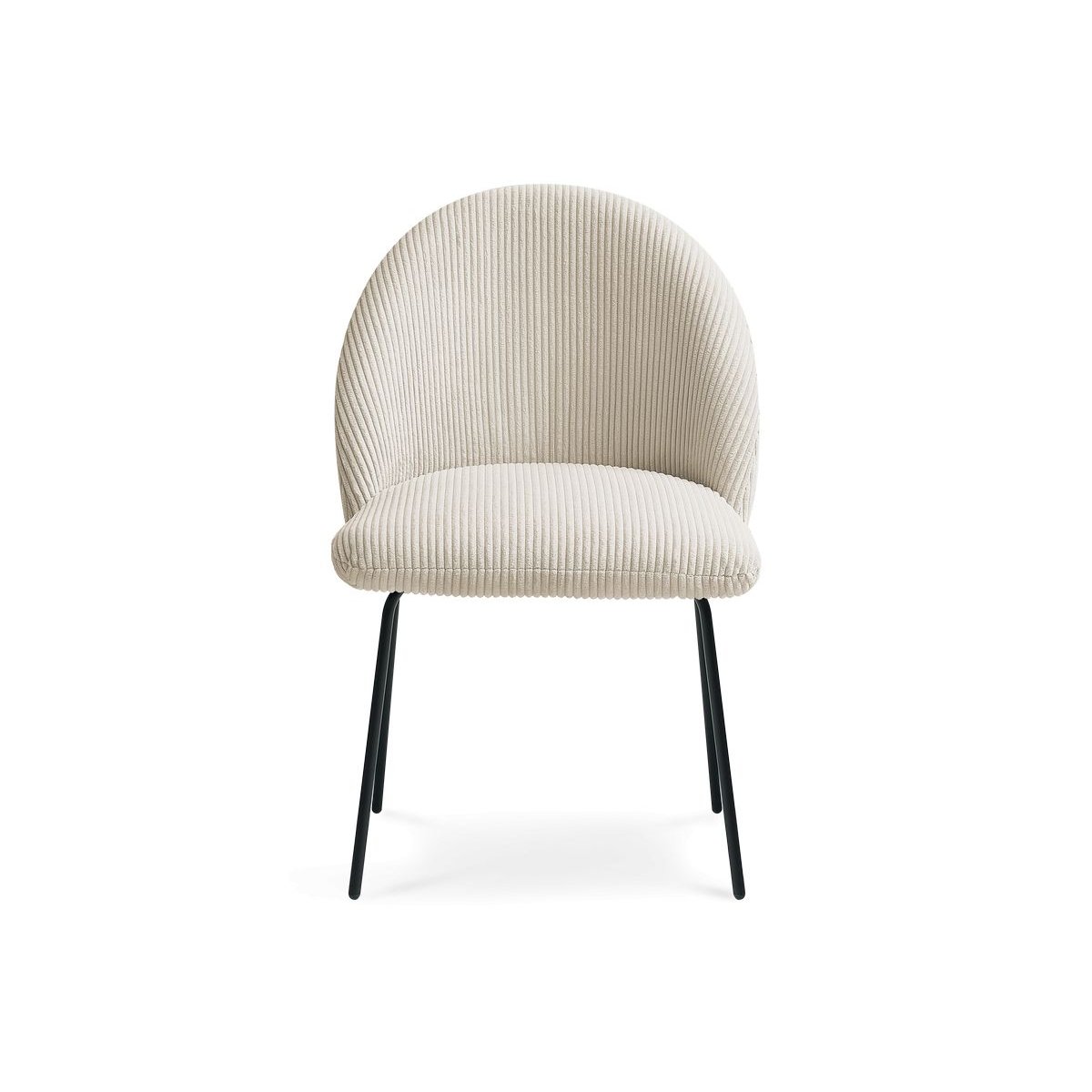 Lot de 4 chaises velours côtelé, LALIE multicolore 2, BOBOCHIC