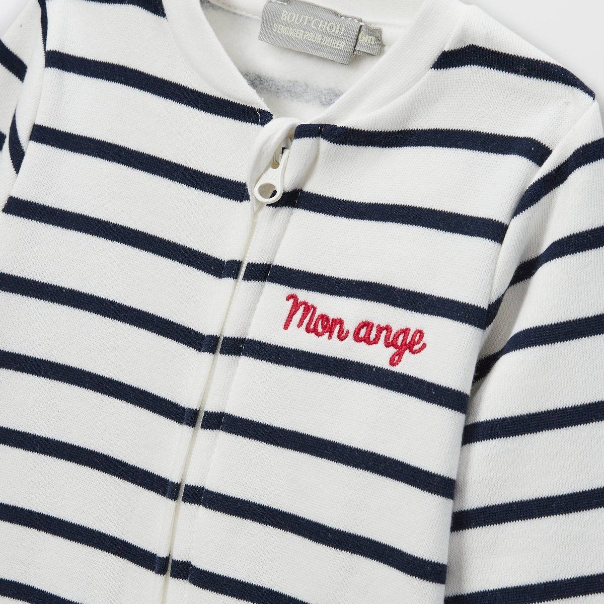 Dors-bien zippé en molleton en coton BIO GOTS nuit bebe, BOUT'CHOU