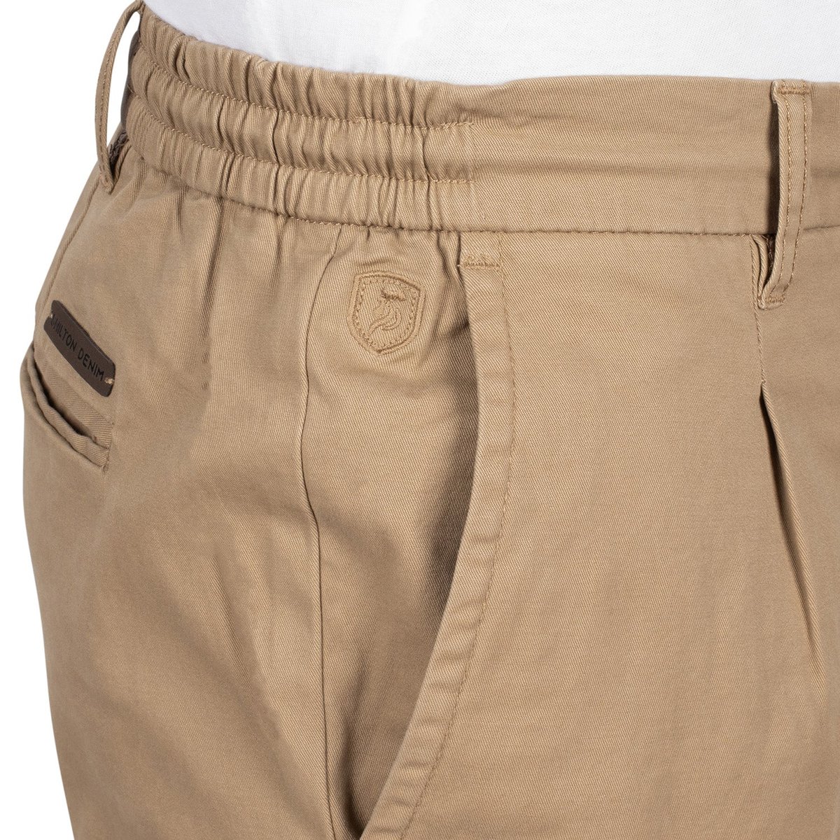Pantalon chino à pince beige, SHILTON