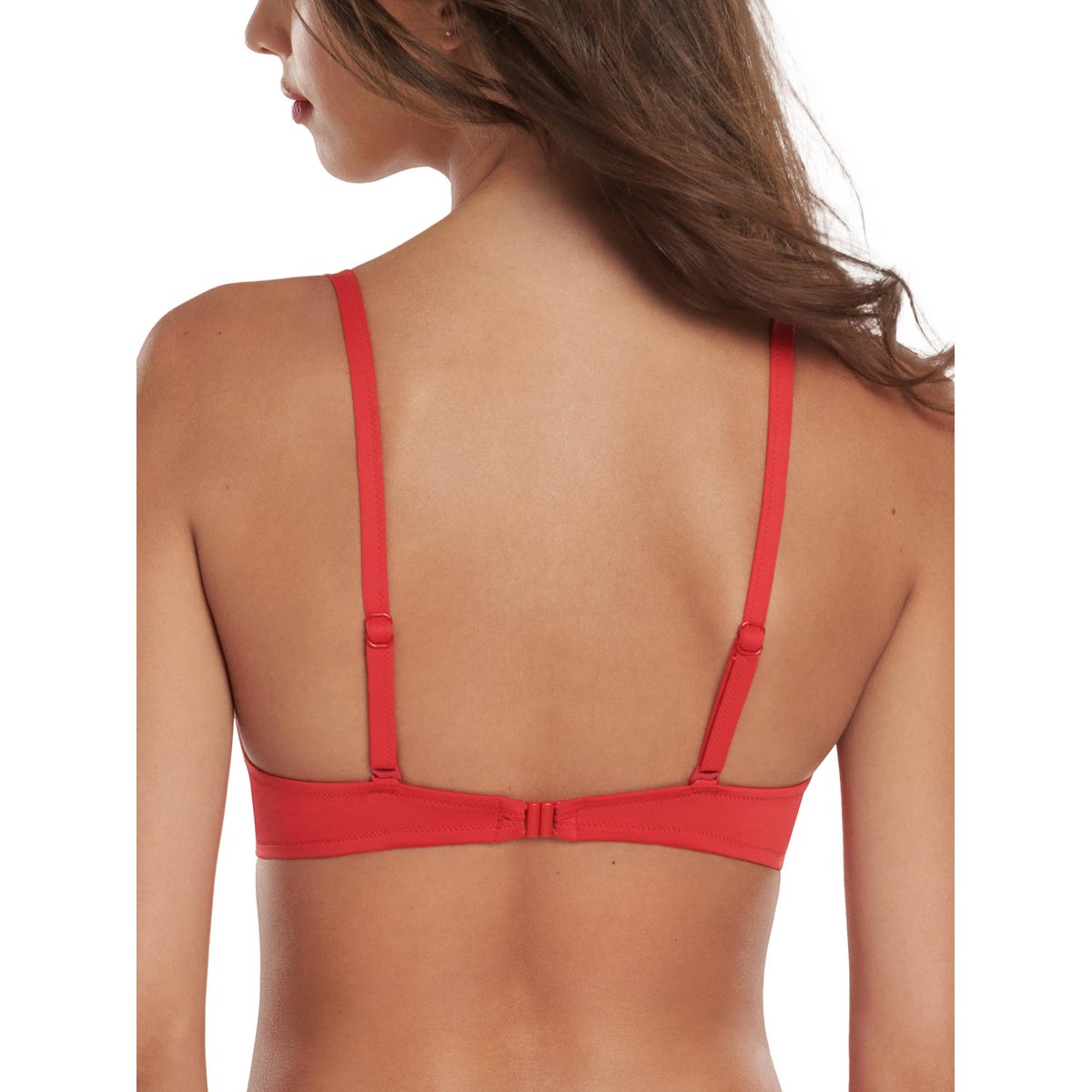Haut maillot de bain armaturé multipositions Santorini rouge, LISCA