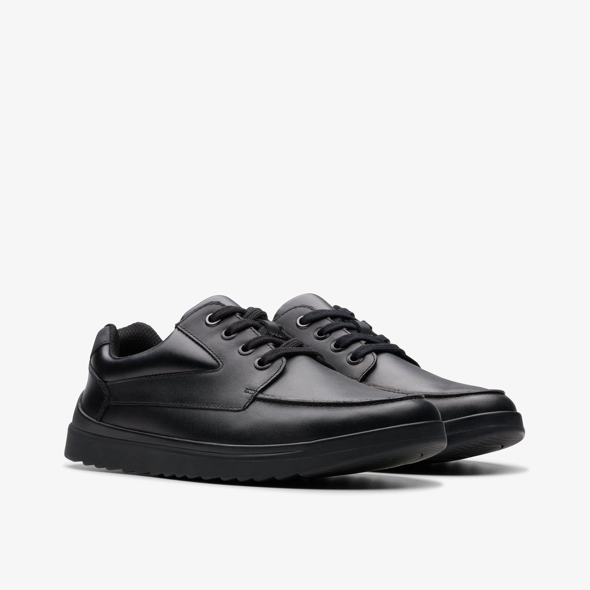 Derbies Cuir Coupe Large KEELAN FLARE Y noir, CLARKS