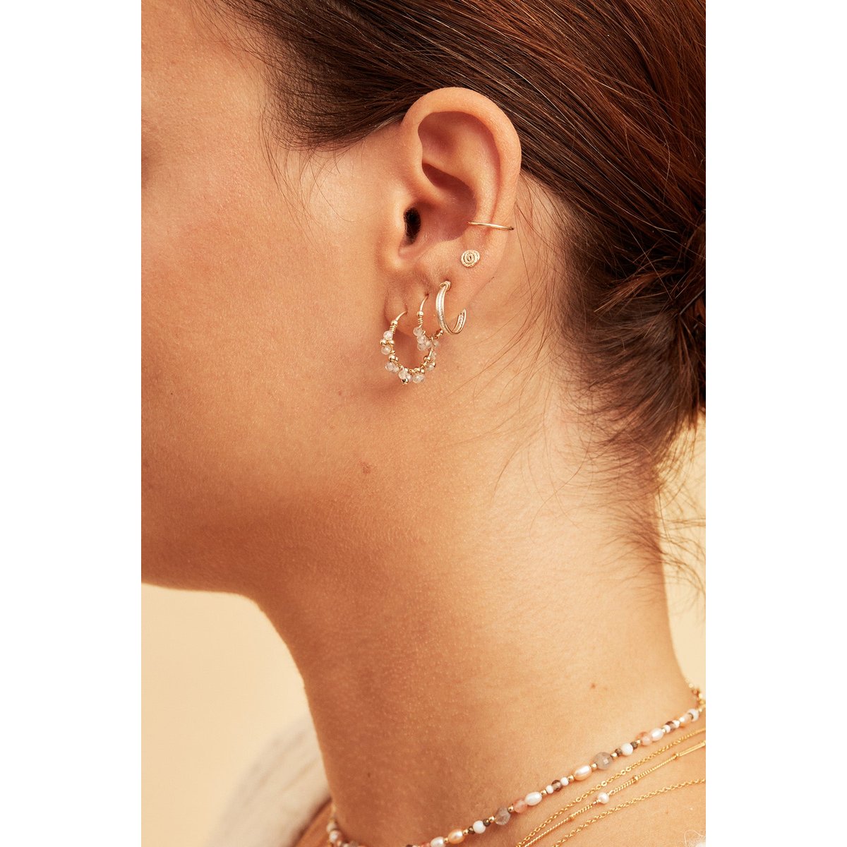 Faux piercing Essentiel argent / tanzanite, YAY PARIS