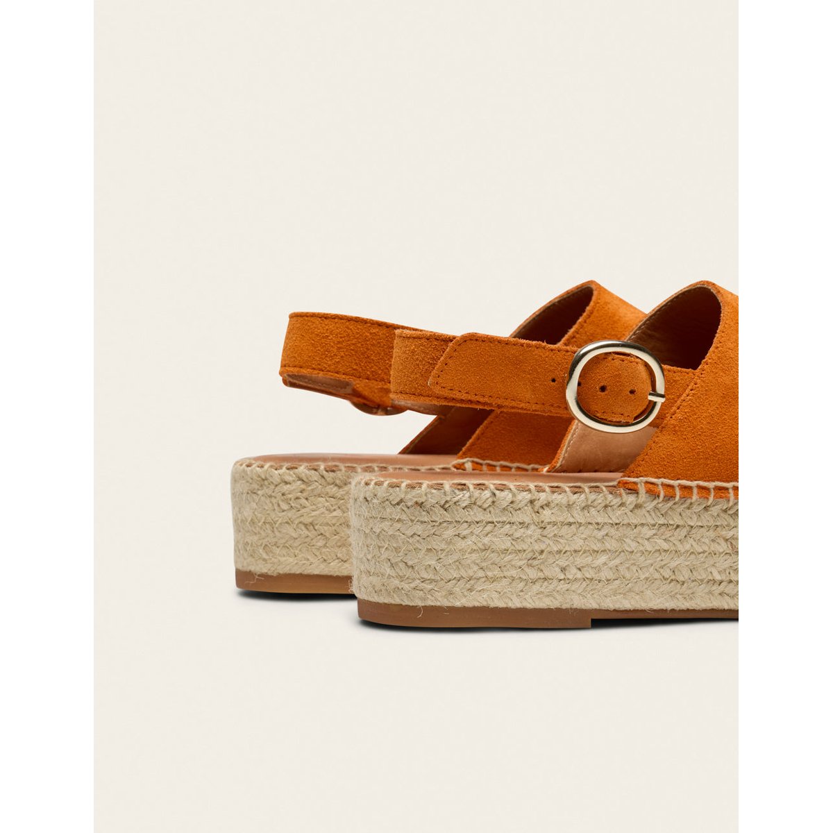 Espadrilles MAYA suède orange, ODAJE