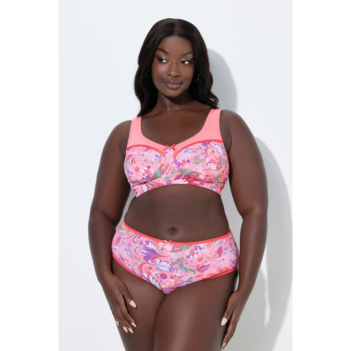 Soutien-gorge de maintien sans armatures rose pêche, ULLA POPKEN
