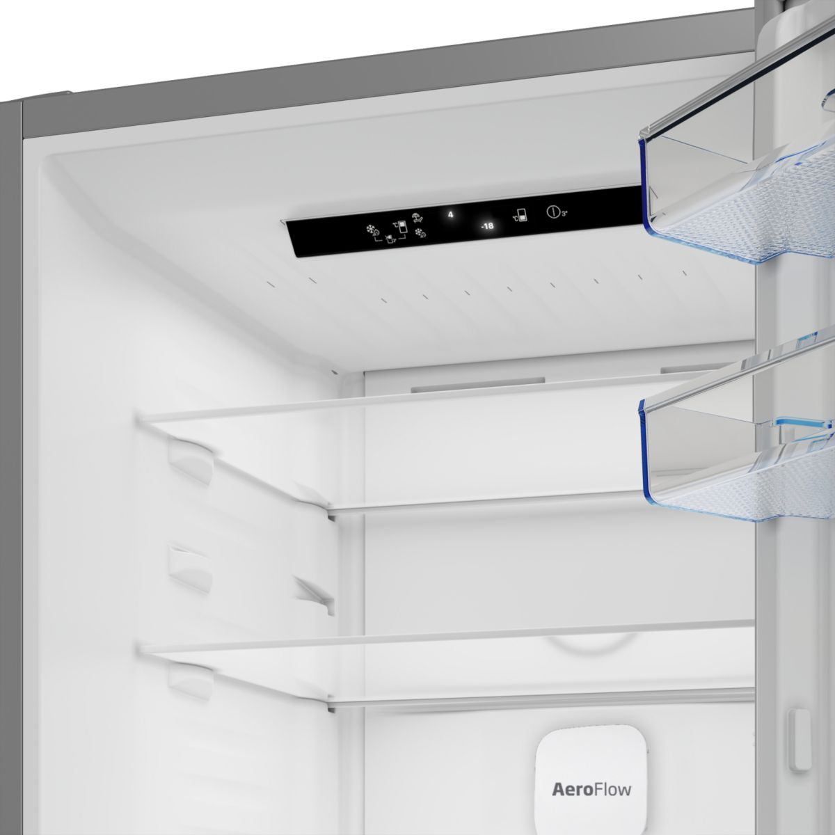 Réfrigérateur combiné B5RCNE416HXB couleur unique, BEKO
