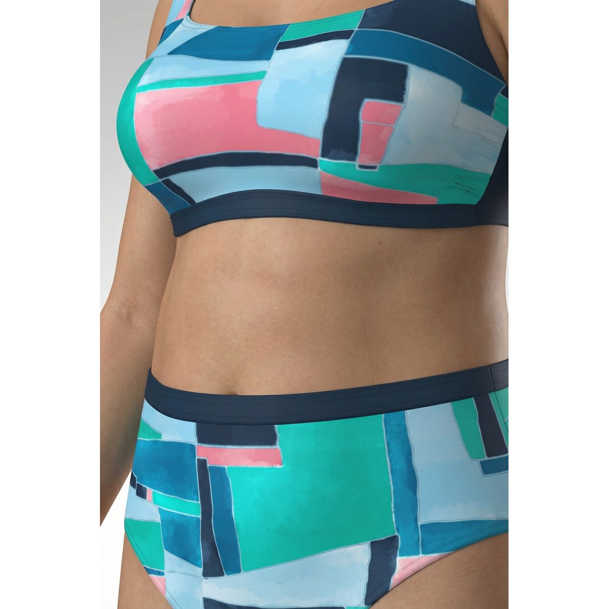 Bikini avec bonnets souples bleu foncé, ULLA POPKEN