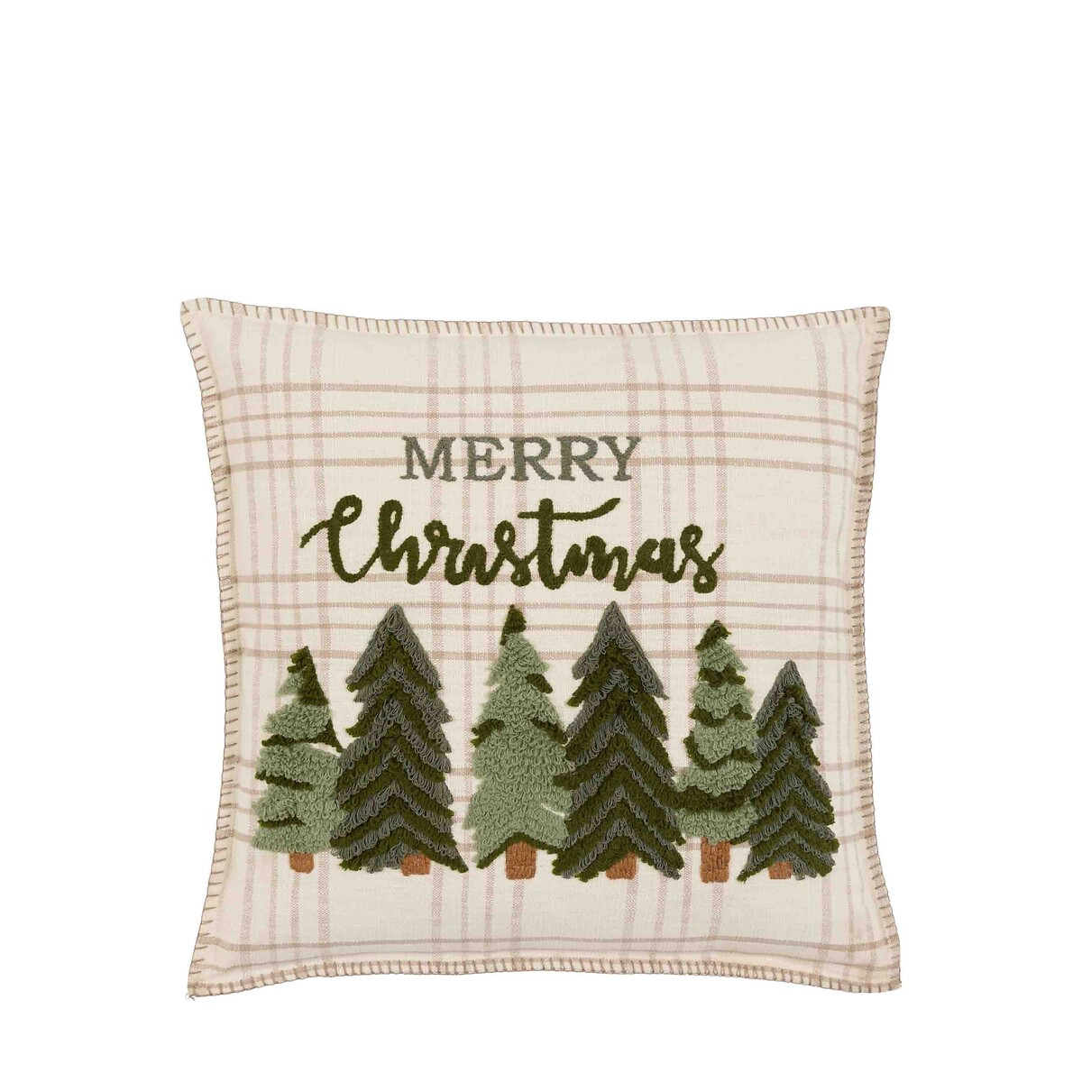 Woodland Merry Christmas Trees Cushion natural, ÉDITÉ