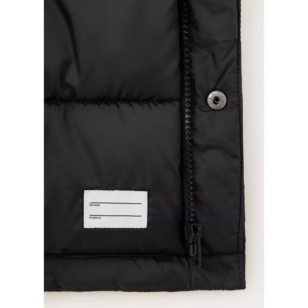 Veste matelassée capuche noir, MANGO KIDS
