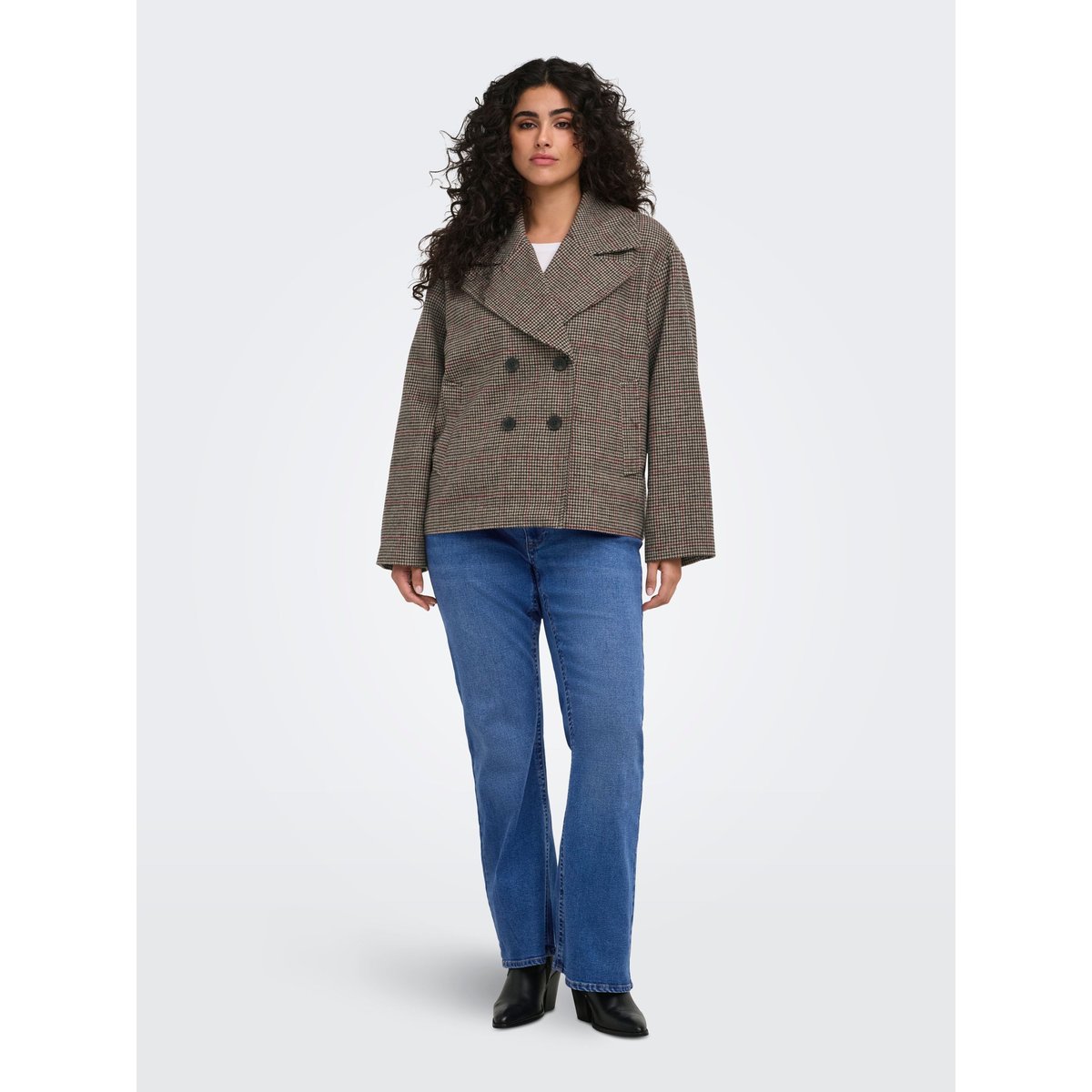 Veste marron - tannin, ONLY CARMAKOMA