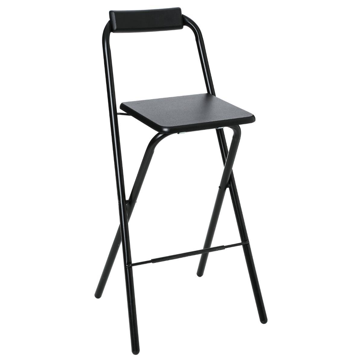 Chaise de bar en acier pliable FLEXY noir, 5FIVE SIMPLY SMART