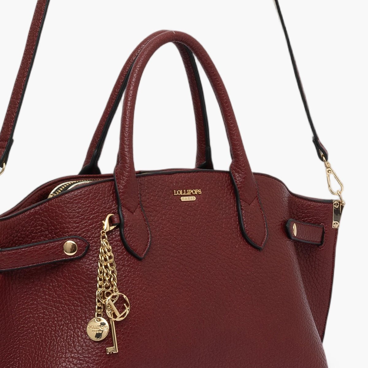 Sac shopper Todora M doré,rouge, LOLLIPOPS