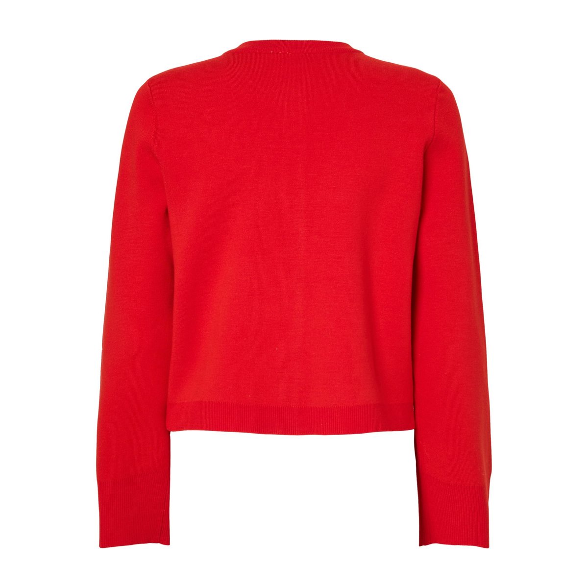 Cardigan En Maille fiery red, YAS