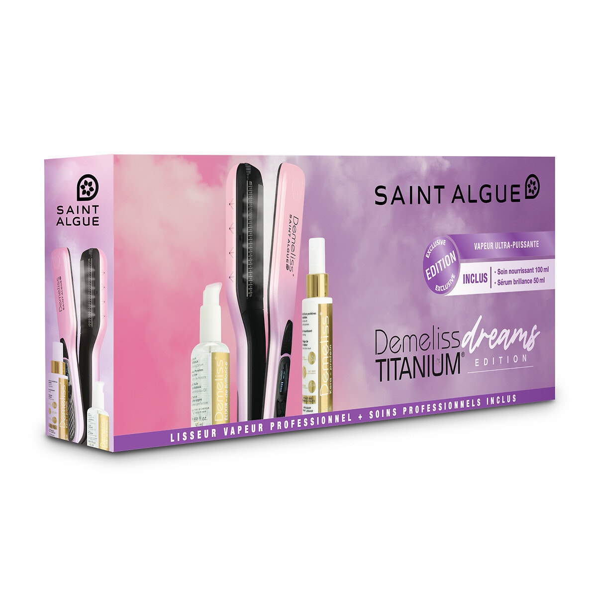 Lisseur Vapeur Et Soins Demeliss Titanium Dreams couleur unique, SAINT ALGUE