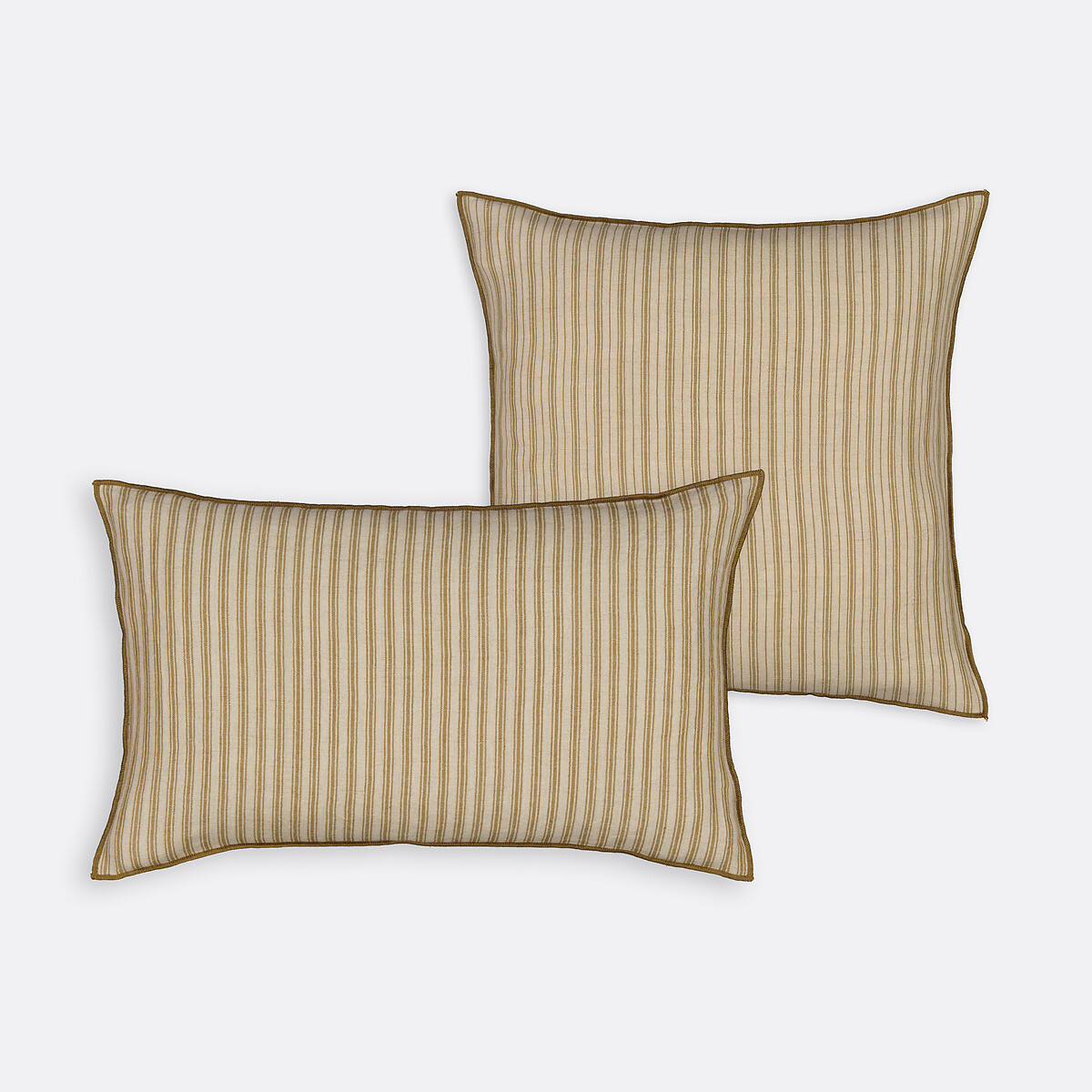 Housse de coussin lin/coton, Enni absinthe, LA REDOUTE INTERIEURS