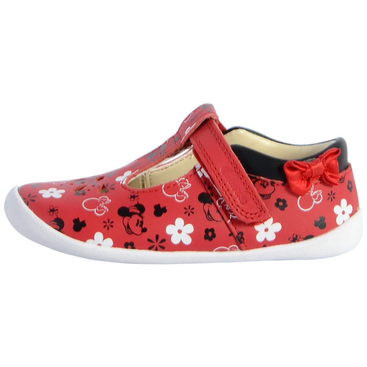 Ballerine Cuir Roamer Bow rouge, CLARKS
