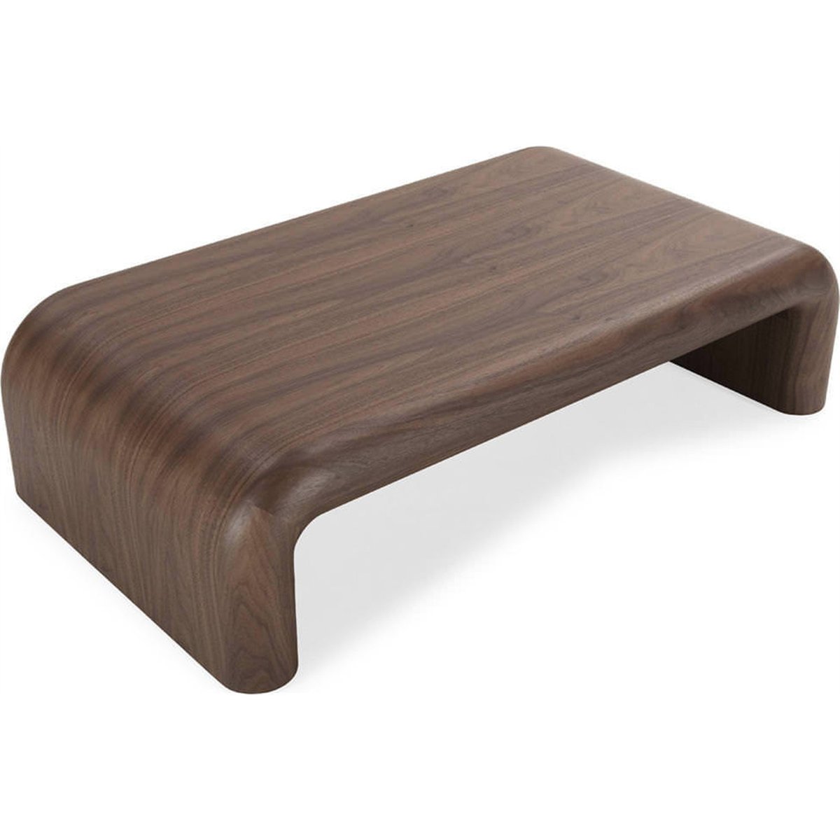 Table basse en noyer aux courbes arrondies noyer, RECOLLECTION