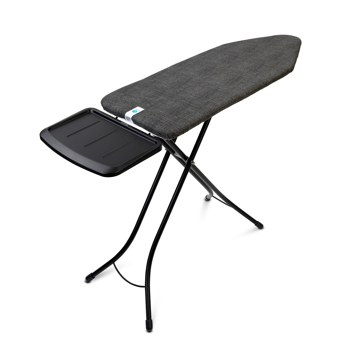 Ironing Board C, 124x45cm with Solid Steam Unit Holder black denim, BRABANTIA