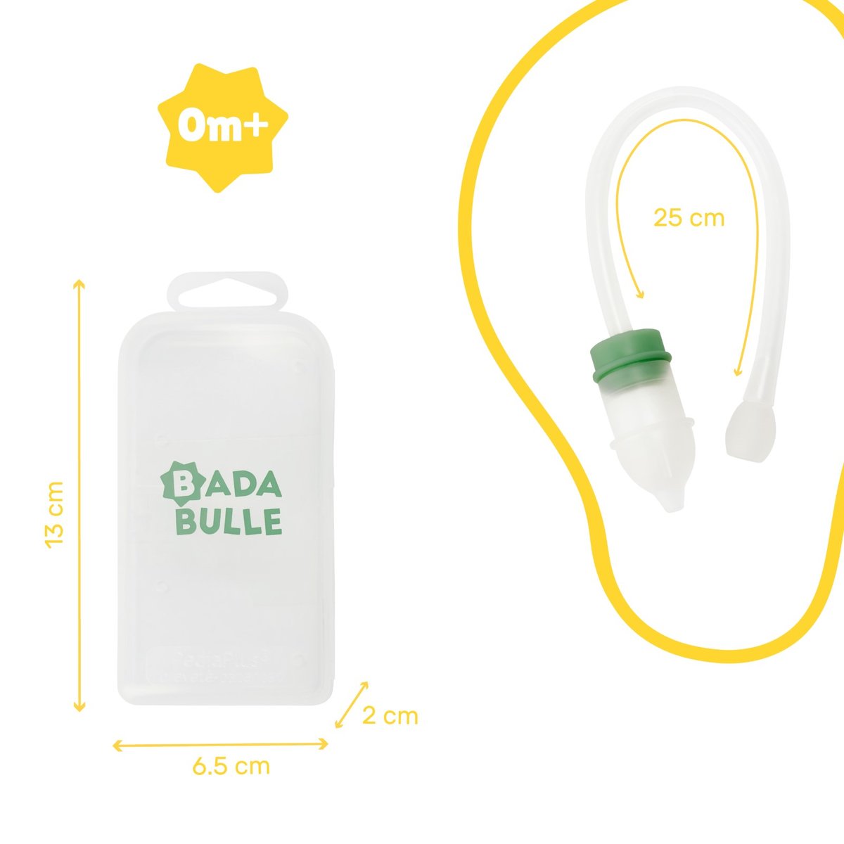 Mouche-bébé manuel hygiénique et facile transparent, BADABULLE