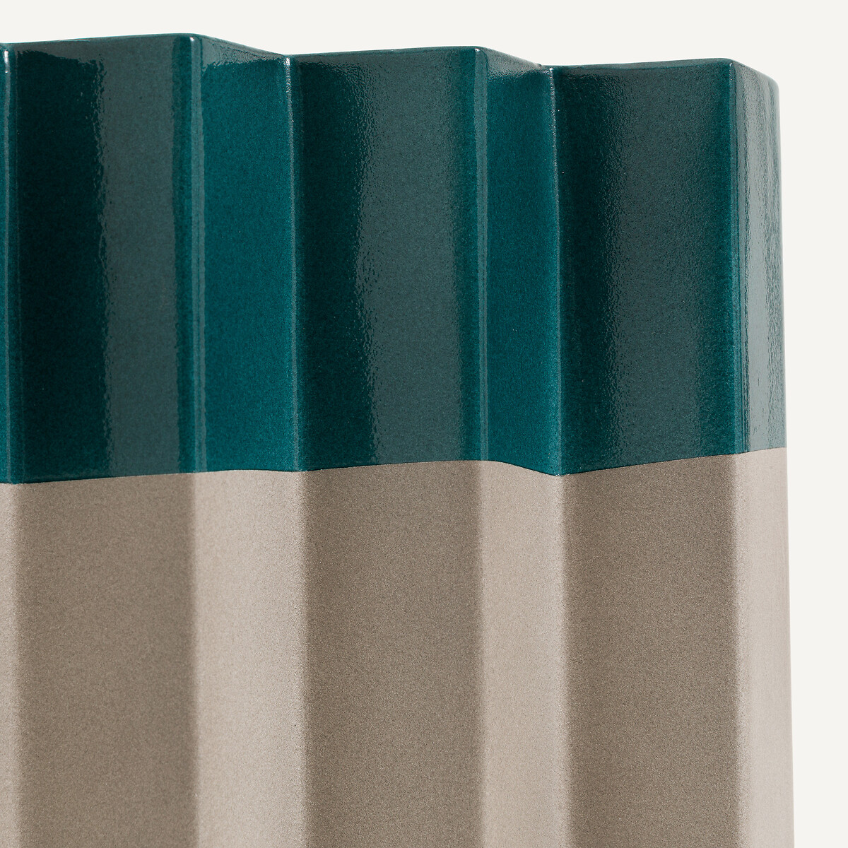 Bout de canapé de jardin carré, en composite de ciment, GRAPHIR bleu océan, AM.PM