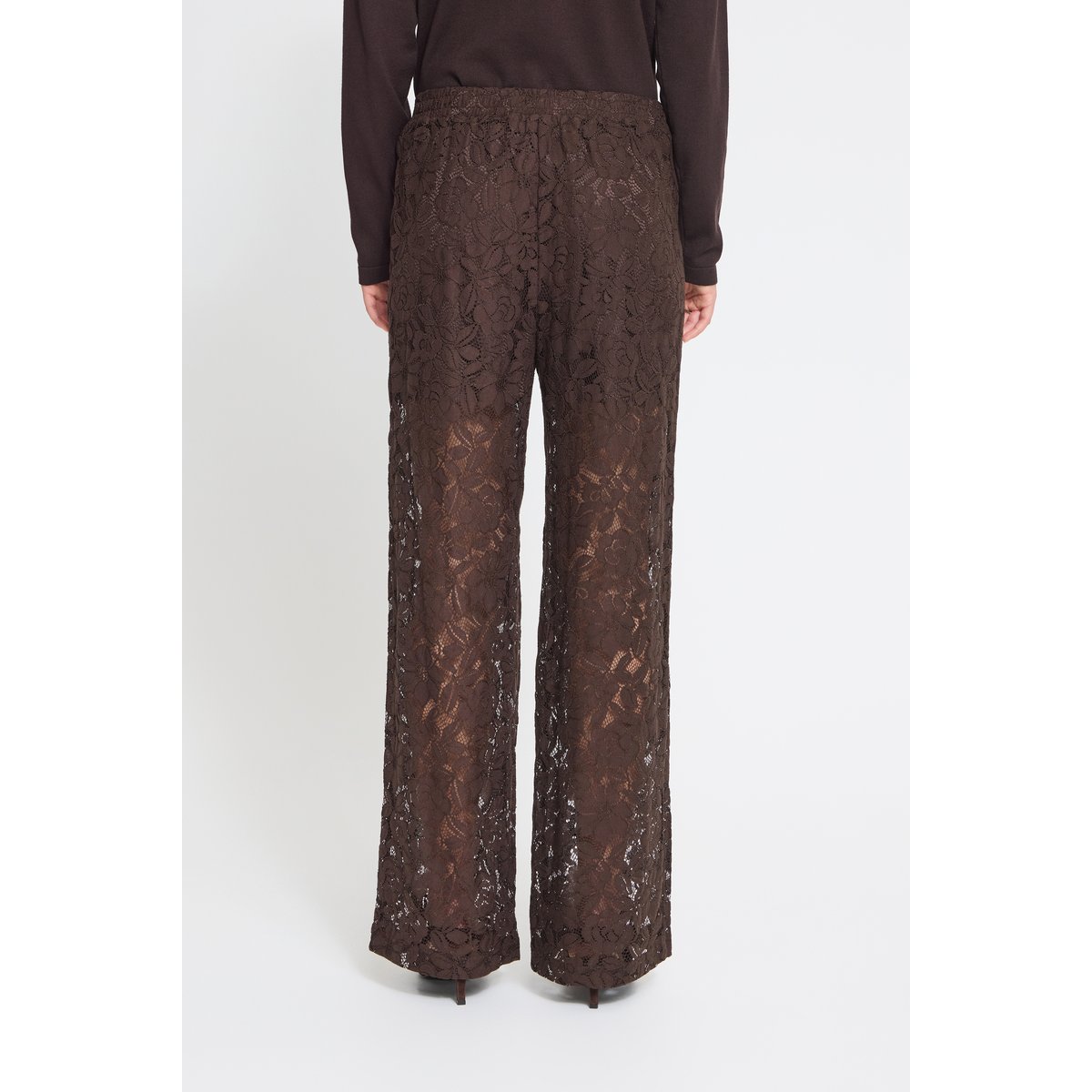 Pantalon décontracté marron coffee bean, ICHI