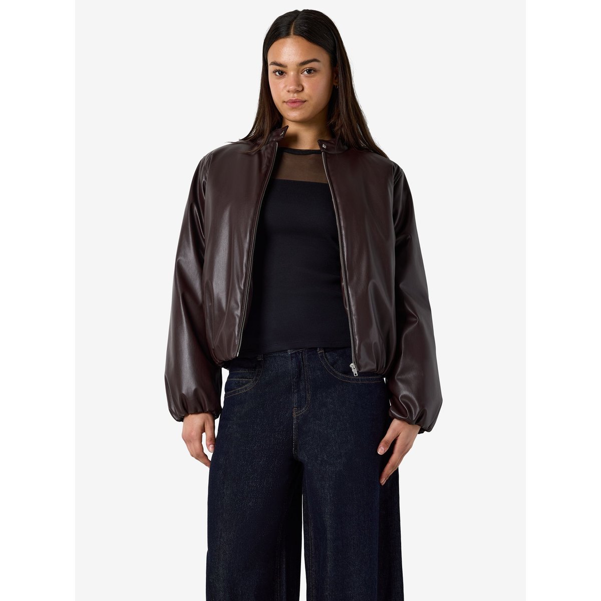 Veste Rembourrée rouge - chocolate plum1, NOISY MAY