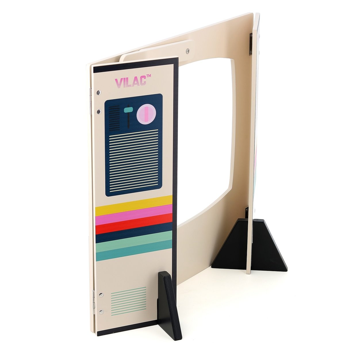 Télévision vintage en bois beige, VILAC