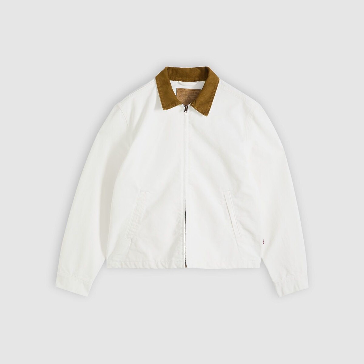 giacca con zip stile Castro con colletto a contrasto bianco, LEVI'S