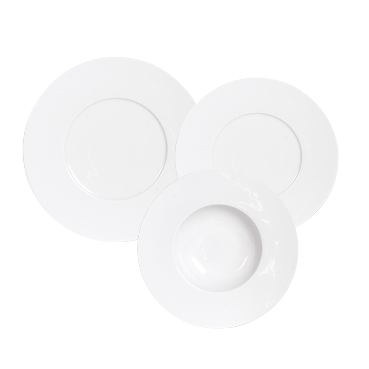 Service d'assiettes Zen 18 pièces - ZEN blanc, TREND'UP