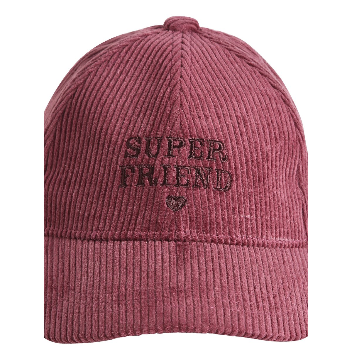 Casquette en coton Friends prune, VERTBAUDET